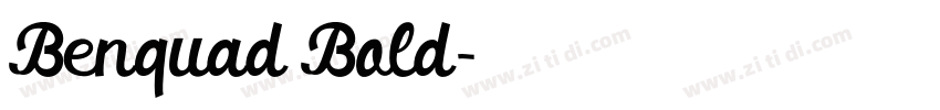 Benquad Bold字体转换